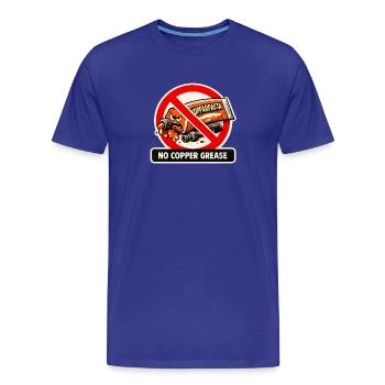 No copper paste - Men's Premium Organic T-Shirt - royal blue - Front - Damien (186cm)