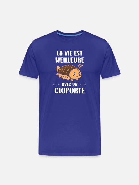 Life is better with a woodlouse - Men's Premium Organic T-Shirt - royal blue