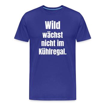 Wild statement: Not in the refrigerated section - Men's Premium Organic T-Shirt - royal blue - Front - Damien (186cm)