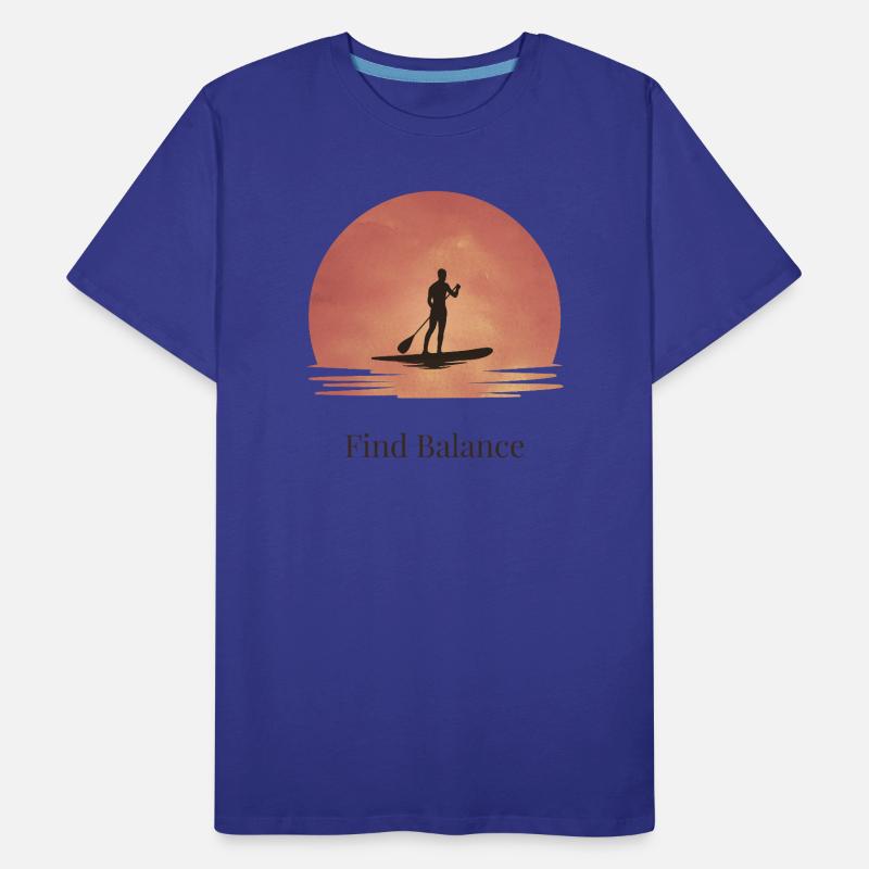 Sunset SUP – Tranquillité sur l’eau T-shirt bio Premium Homme