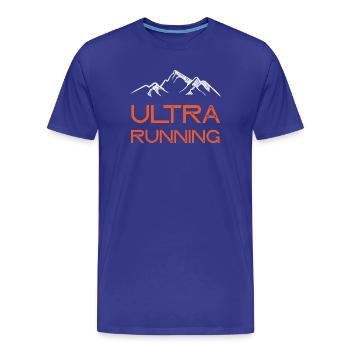 Ultra Running - T-shirt bio Premium Homme - bleu roi - Devant - Damien (186cm)