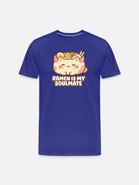 Ramen noodles is my soulmate - Men's Premium Organic T-Shirt - royal blue