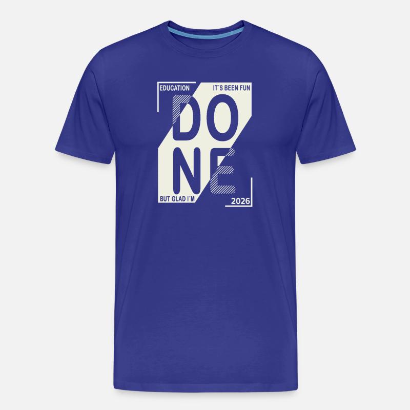Done 2026 – Training completed design - Men's Premium Organic T-Shirt - royal blue