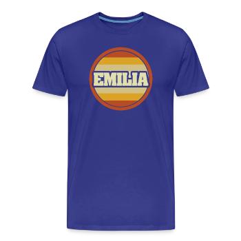 Vorname Emilia - Männer Premium Bio T-Shirt - Königsblau - Vorne - Damien (186cm)