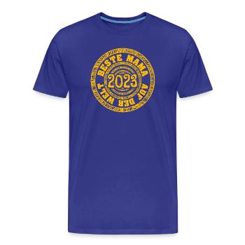 Mum 2023 - Men's Premium Organic T-Shirt - royal blue - Front - Damien (186cm)