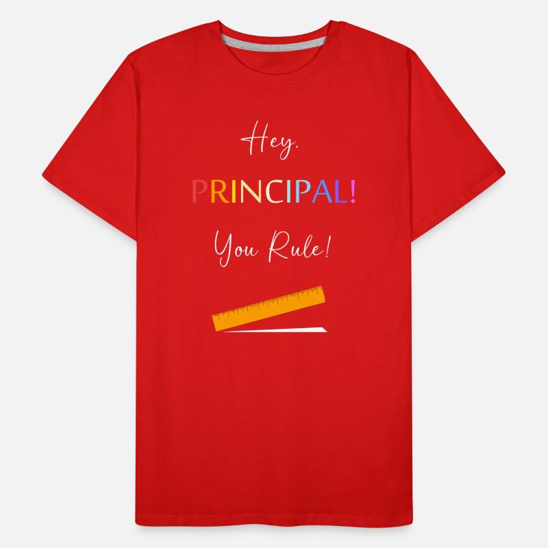 Schulleiter Schulleitung Schule Rektor Direktor Männer Premium Bio T-Shirt