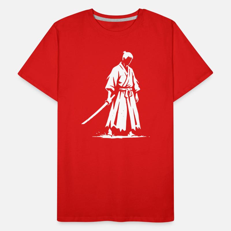 Sad Ronin Samurai Warrior T-shirt bio Premium Homme