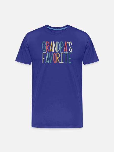 Yndlingsbarnebarn Sjov bedstefar favorit - Herre Premium T-shirt økologisk - kongeblå