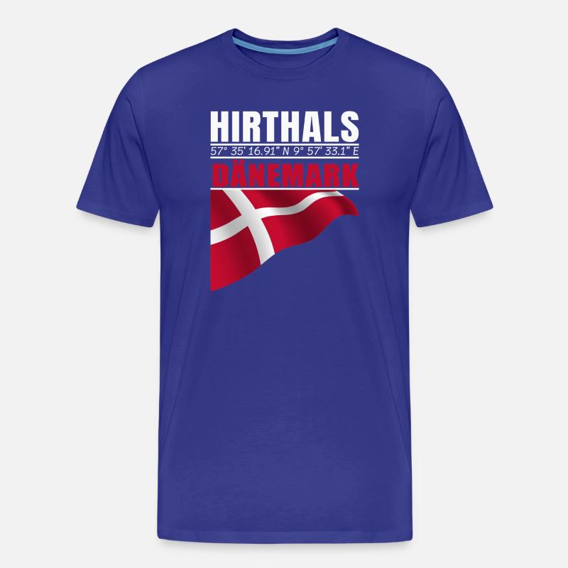 Hirthals - Männer Premium Bio T-Shirt - Königsblau