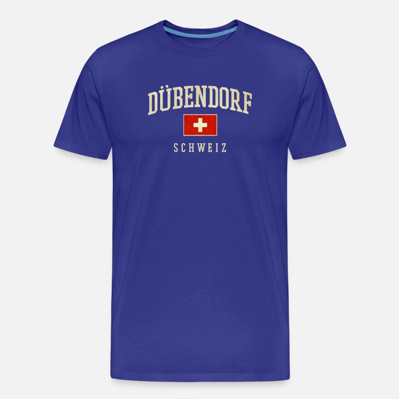 Dübendorf Schweiz Design mit Flagge - Männer Premium Bio T-Shirt - Königsblau