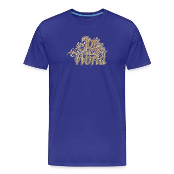 Joy to the World - Men's Premium Organic T-Shirt - royal blue - Front - Damien (186cm)