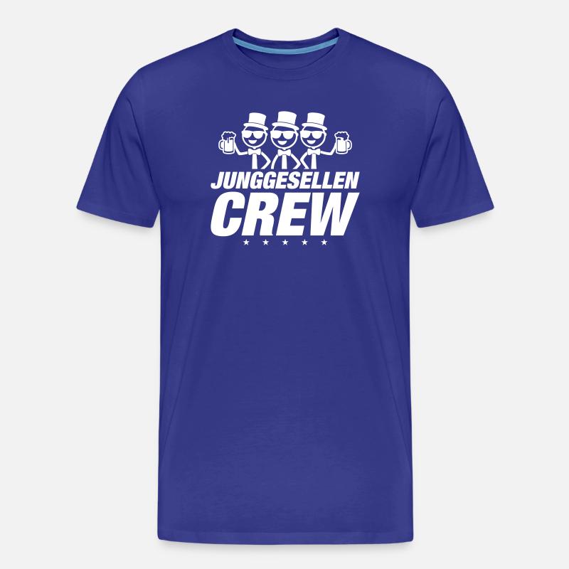 Junggesellen Crew - Männer Premium Bio T-Shirt - Königsblau
