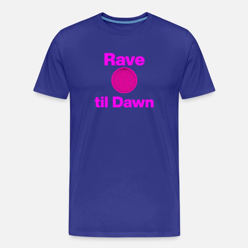 Rave til Dawn – Global Pink Glow! - Männer Premium Bio T-Shirt - Königsblau