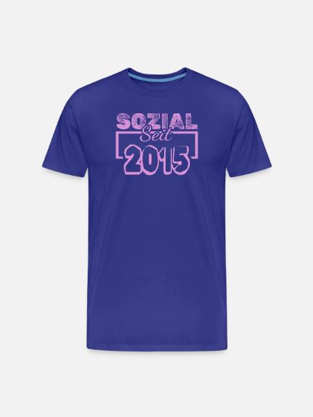 Social Pink since 2013 - Men's Premium Organic T-Shirt - royal blue