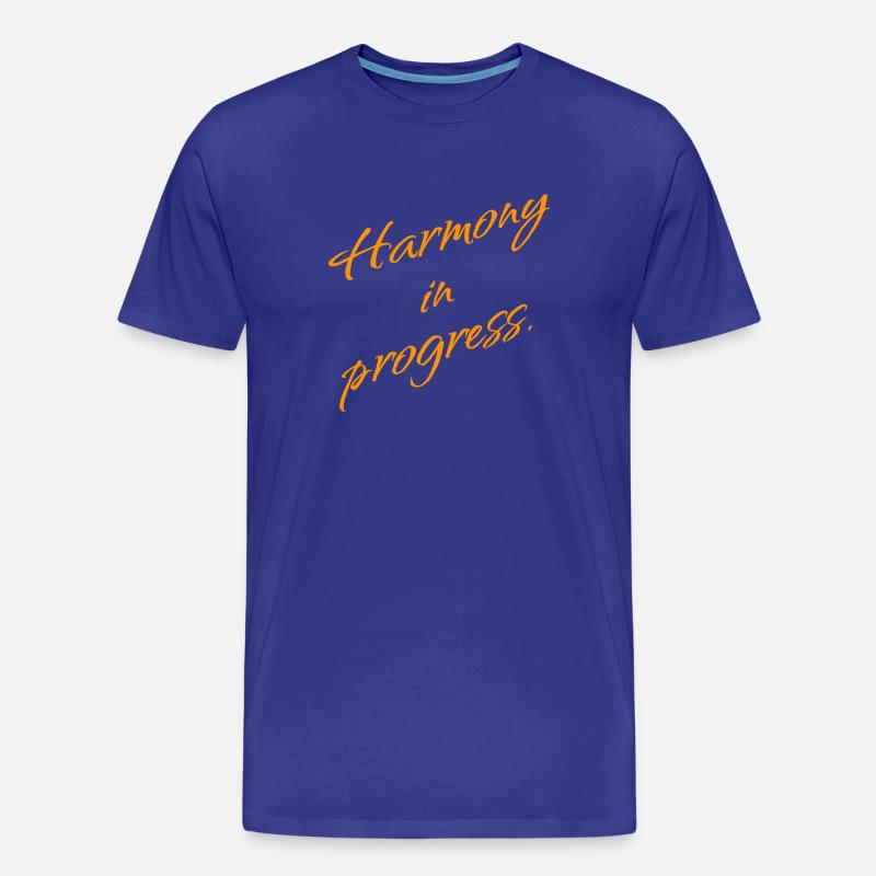 Harmony in Progress – Balance & Mindset - Männer Premium Bio T-Shirt - Königsblau