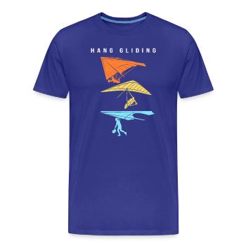 Parapente Parapente Parapente - T-shirt bio Premium Homme - bleu roi - Devant - Damien (186cm)