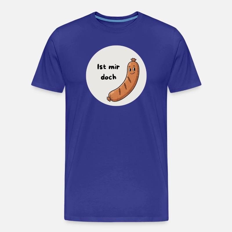 Ist mir doch Wurst - Männer Premium Bio T-Shirt - Königsblau