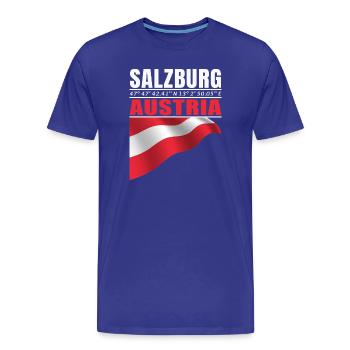 Salzbourg - T-shirt bio Premium Homme - bleu roi - Devant - Damien (186cm)
