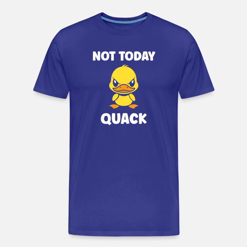 Grumpy duck not today - Men's Premium Organic T-Shirt - royal blue