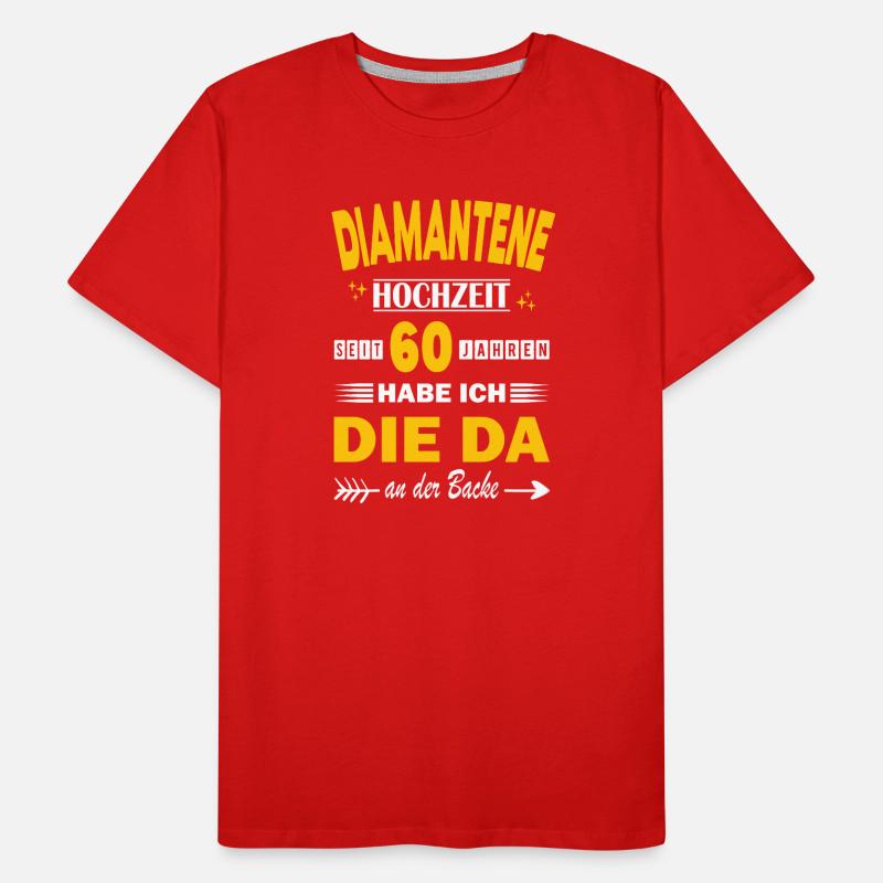 60 ans de relation Anniversaire de mariage T-shirt bio Premium Homme