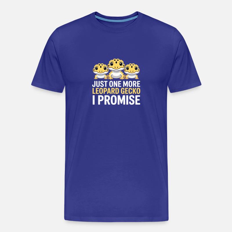Leopardgekko-Trio Versprechen - Männer Premium Bio T-Shirt - Königsblau