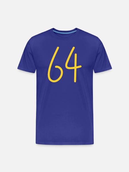 64 - T-shirt bio Premium Homme - bleu roi