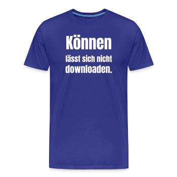 Konen lässt sich nicht downloaden - Männer Premium Bio T-Shirt - Königsblau - Vorne - Damien (186cm)