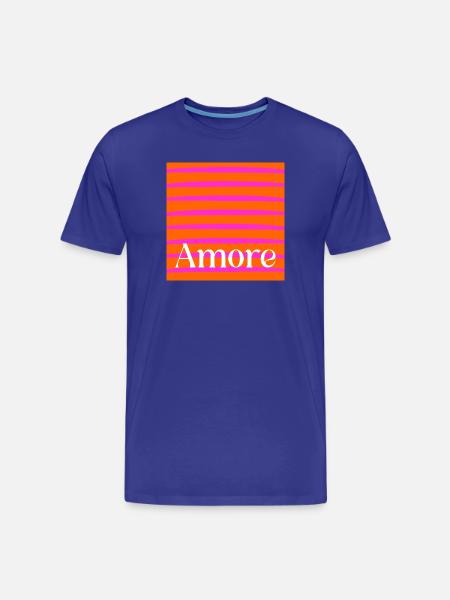 Bonne Saint-Valentin, mon amour - T-shirt bio Premium Homme - bleu roi