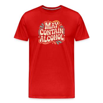 Peut contenir de l’alcool Alkohol Mallorca Saufen JGA - T-shirt bio Premium Homme - rouge - Devant - Damien (186cm)