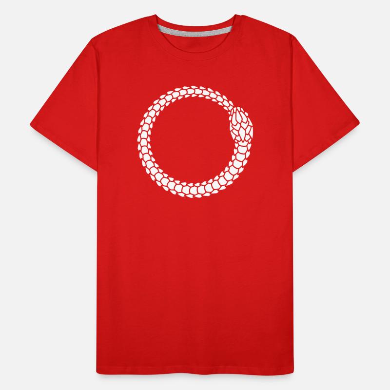 Coiled Rope Circle Men's Premium Organic T-Shirt
