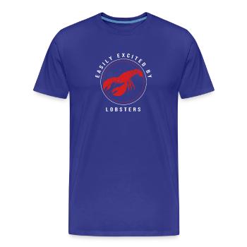 Hummer Meeresfrüchte Lobster Languste - Männer Premium Bio T-Shirt - Königsblau - Vorne - Damien (186cm)