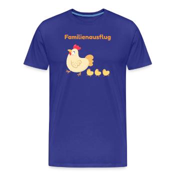 Familienausflug – Süße Hühnerfamilie - Männer Premium Bio T-Shirt - Königsblau - Vorne - Damien (186cm)