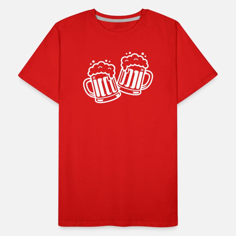 Beer Mug Cheers Comic Beer Men's Premium Organic T-Shirt