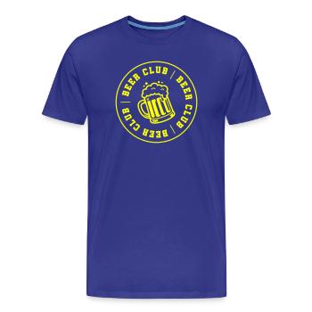 Beer Club Club Booze - Men's Premium Organic T-Shirt - royal blue - Front - Damien (186cm)