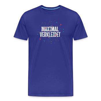MAXIMAL VERKLEIDET – Karneval Fasching Kostüm Spru - Männer Premium Bio T-Shirt - Königsblau - Vorne - Damien (186cm)