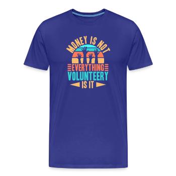 L’argent de reconnaissance des bénévoles n’est pas tout - T-shirt bio Premium Homme - bleu roi - Devant - Damien (186cm)