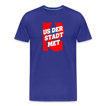 Nous de la ville avons rencontré K - T-shirt bio Premium Homme - bleu roi - Devant - Damien (186cm)