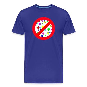 Logo SSMK uniquement - T-shirt bio Premium Homme - bleu roi - Devant - Damien (186cm)