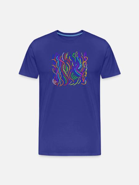Colour flows on nothing - Men's Premium Organic T-Shirt - royal blue