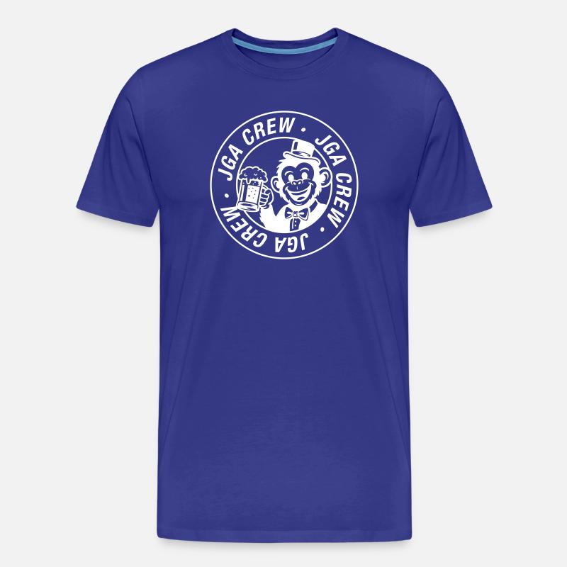 Jga Crew Affe Junggesellenabschied - Männer Premium Bio T-Shirt - Königsblau