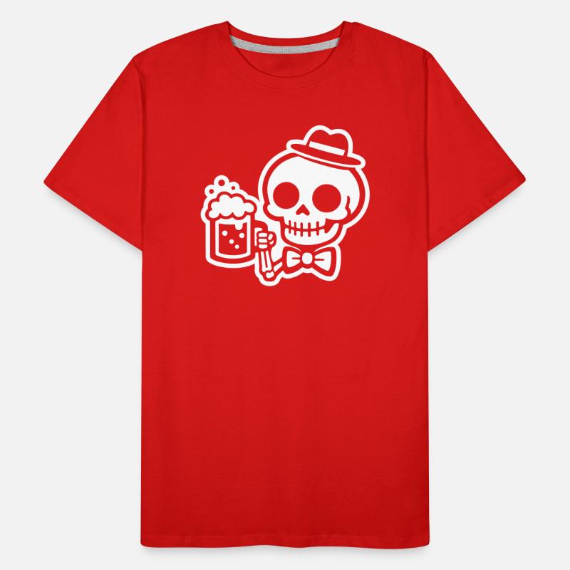 Bière Skeleton T-shirt bio Premium Homme