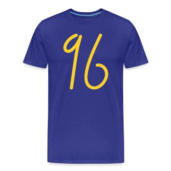 96 - Männer Premium Bio T-Shirt - Königsblau - Vorne - Damien (186cm)