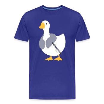 Wo sich Winde treffen – Chinesische Gans – Brunnen des Himmels - Männer Premium Bio T-Shirt - Königsblau - Vorne - Damien (186cm)