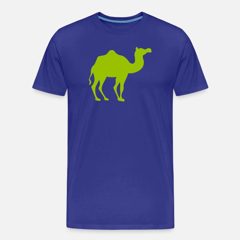 Leuchtendes Kamel Silhouette - Männer Premium Bio T-Shirt - Königsblau