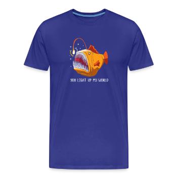 Poisson-grenouille - T-shirt bio Premium Homme - bleu roi - Devant - Damien (186cm)