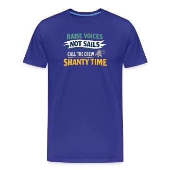 Communauté de musique folk Shanty Crew - T-shirt bio Premium Homme - bleu roi - Devant - Damien (186cm)