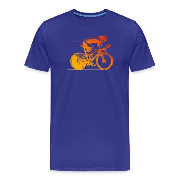 Roadbike Stil für jeden Anlass - Männer Premium Bio T-Shirt - Königsblau - Vorne - Damien (186cm)