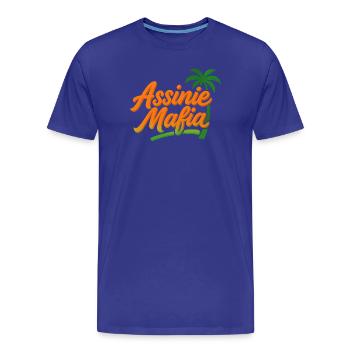 Assinie-Mafia - Männer Premium Bio T-Shirt - Königsblau - Vorne - Damien (186cm)