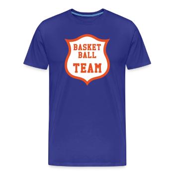 Basketballmannschaft - Männer Premium Bio T-Shirt - Königsblau - Vorne - Damien (186cm)