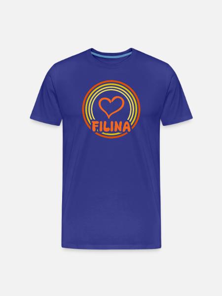 Filina comme nom - T-shirt bio Premium Homme - bleu roi